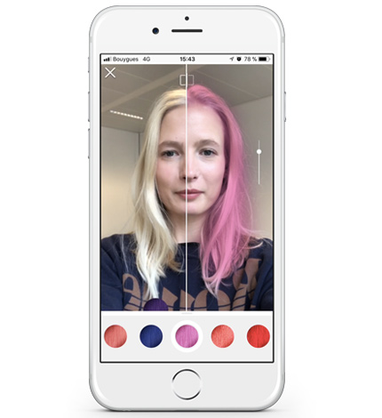 Haarfarbe test foto app